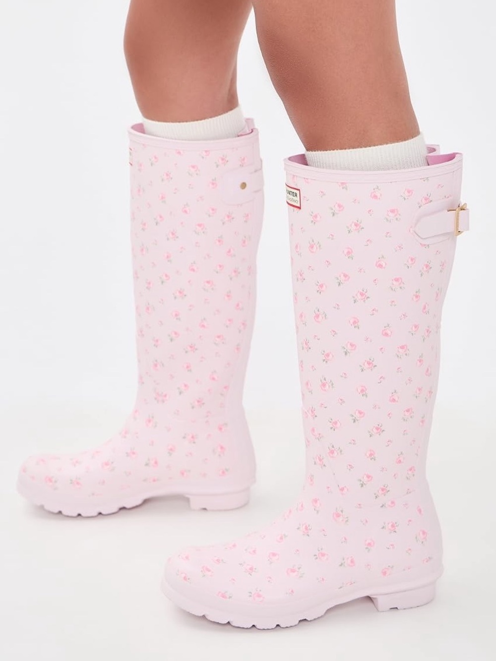 👢💓 Hunter x LoveShackFancy Play Tall Rain Boot Blue 👢💓 - Picture 2 of 2